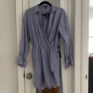 NWT Express Striped Long Sleeve Dress